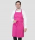 Delantal con peto Fucsia