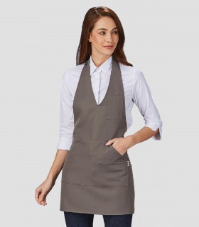 Delantal camarera Bistro Ceniza