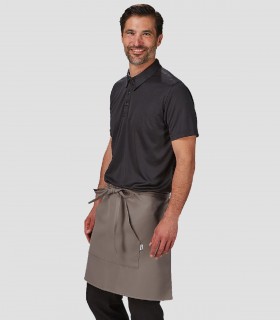 Delantal camarero con bolsillo Ceniza