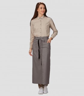 Delantal Francés camarero Ceniza