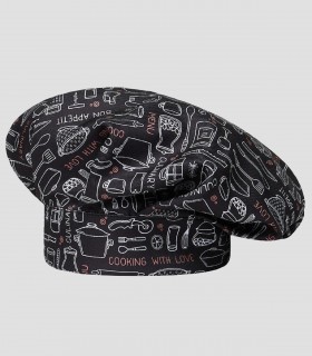 Gorro Gran Chef velcro Menú