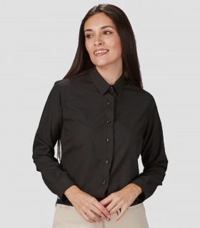 Camisa mujer manga larga Negra Aurora
