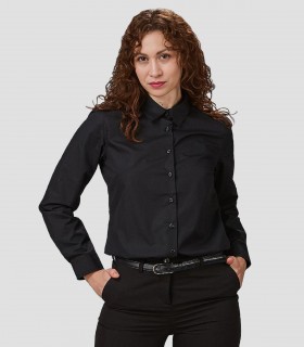 Camisa mujer Elastan Red Line Negra
