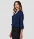 Blusa mujer Cuello Lazo Flavia Marino