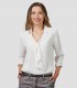 Blusa mujer Cuello Lazo Flavia Blanco
