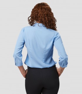Blusa mujer Cuello Lazo Flavia Celeste