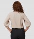 Blusa mujer manga rizada Rosanna Beige