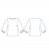 Blusa mujer manga rizada Rosanna