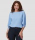 Blusa mujer manga rizada Rosanna Celeste