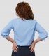 Blusa mujer manga rizada Rosanna Celeste