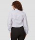 Camisa mujer cuello Mao Elastan Red Line Blanca