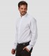 Camisa hombre cuello Mao Elastan Red Line Blanca