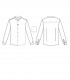 Camisa hombre cuello Mao Elastan Red Line