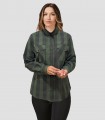 Camisa mujer Alice Cuadro Verde-Caqui