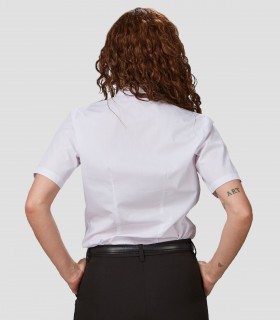 Camisa mujer MC  Elastan Red Line Blanca