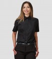 Camisa mujer M/C Elastan Red Line Negra