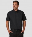 Camisa hombre Slim Fit Elastan Red Line Negra