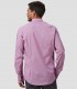 Camisa hombre Raya Leonardo Burdeos