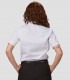 Camisa mujer MC cuello Mao Elastan Red Line Blanca