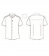 Camisa hombre MC cuello Mao Elastan Red Line