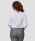 Camisa mujer cuello Mao Interlock Renata Blanca