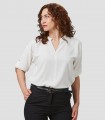 Blusa mujer manga Roll Up Micaela Blanca