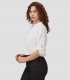 Blusa mujer manga Roll Up Micaela Blanca
