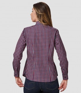 Camisa mujer Cuadros Caterina Rojo
