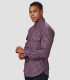 Camisa hombre Slim Fit Cuadros Fausto Rojo