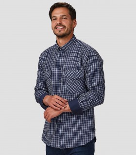 Camisa hombre Slim Fit Cuadros Fausto Marino