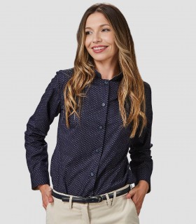 Camisa mujer cuello Mao Teresa
