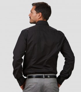 Camisa hombre Slim Fit Simone Negra