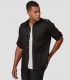 Camisa unisex manga Roll Up Michele Negra
