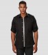 Camisa unisex manga Roll Up Michele Negra