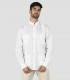 Guayabera hombre Cuello Mao Borneo Blanca