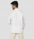 Guayabera hombre Cuello Mao Borneo Blanca