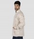 Guayabera hombre Cuello Mao Borneo Beige