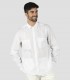 Guayabera hombre Cuello camisero Salomón Blanca