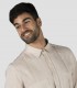Guayabera hombre Cuello camisero Salomón Beige