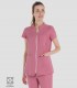 Casaca mujer elástica cremallera Rosa