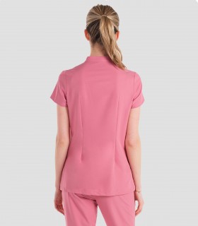 Casaca mujer elástica cremallera Rosa
