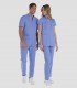 Casaca unisex elástica cremallera Azul