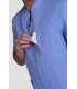 Casaca unisex elástica cremallera Azul