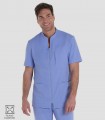 Casaca unisex elástica cremallera Azul celeste