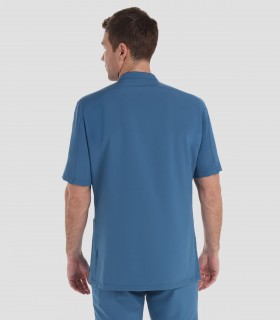 Casaca unisex elástica cremallera Petróleo