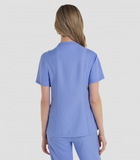 Casaca sanidad mujer elástica Azul celeste