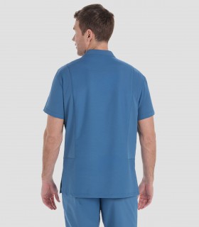 Casaca sanidad unisex elástica Petróleo