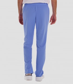 Pantalón sanitario elástico Azul celeste sin bolsillos