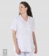 Casaca sanitaria mujer Microfibra elástica Beige