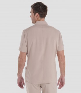 Casaca sanitaria unisex elástica Beige